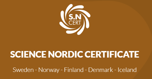 ارائه گواهی نامه بین المللیSCIENCE NORDIC CERTIFICATE ازکشور های حوزه اسکاندیناوی